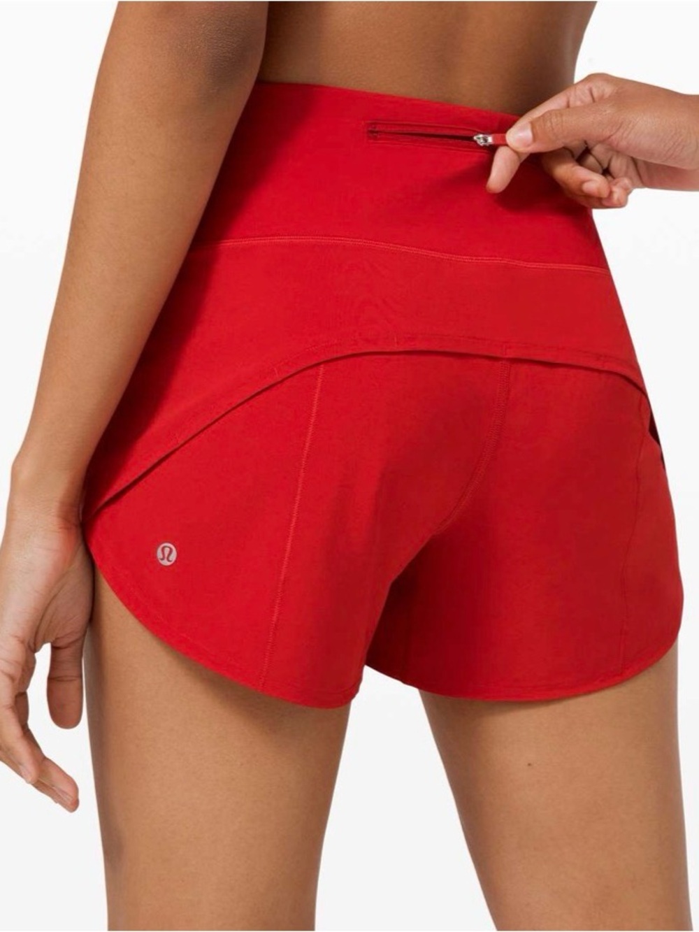 lululemon Speed Up High-Rise Short Lined Dark Red Size 2 Running 3.5”